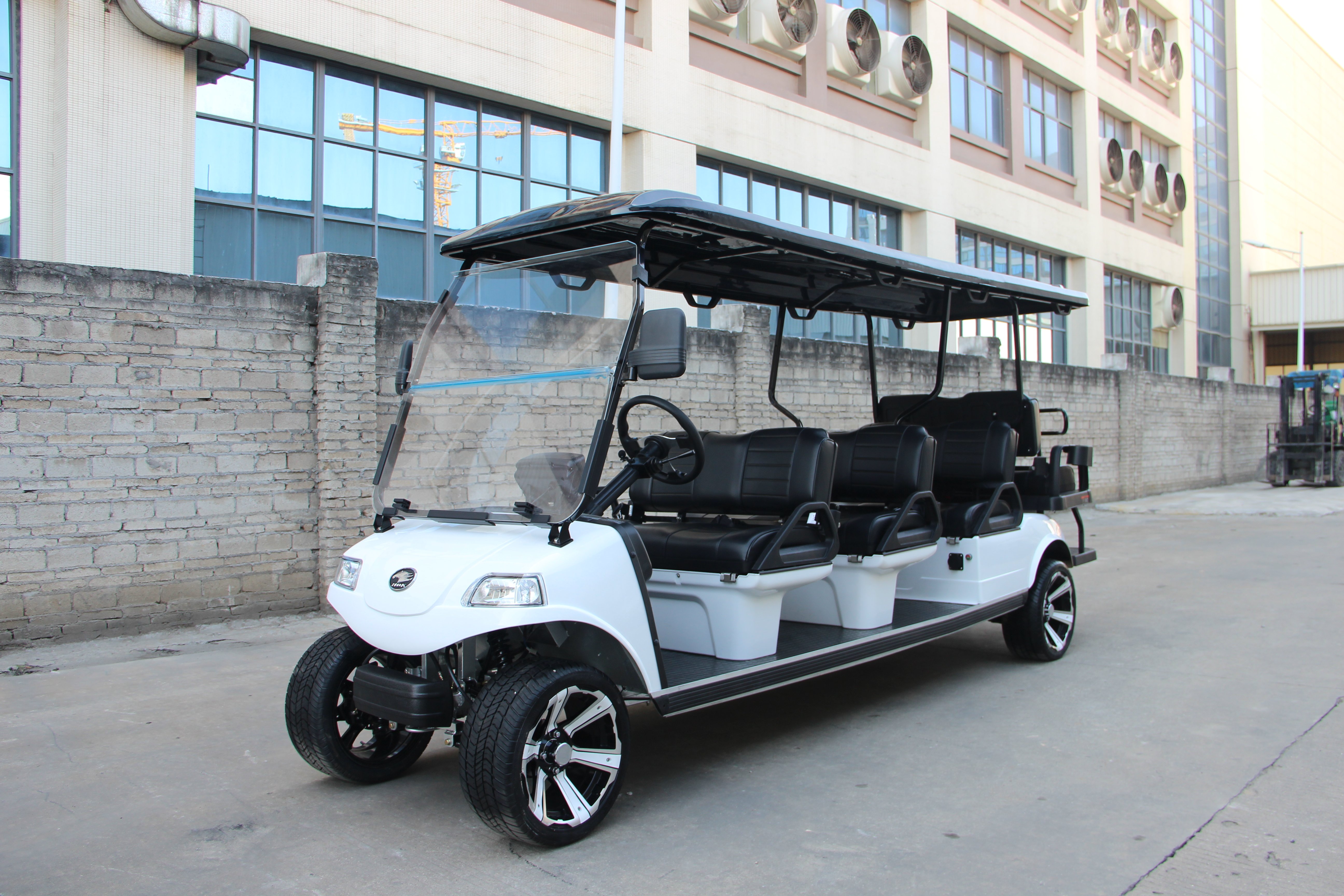 Factory New CE HDK CARRIER 8 PLUS 8-Passenger Airport Park Hotel Club Transport Sightseeing Electric Golf Cart 48V160AH Battery