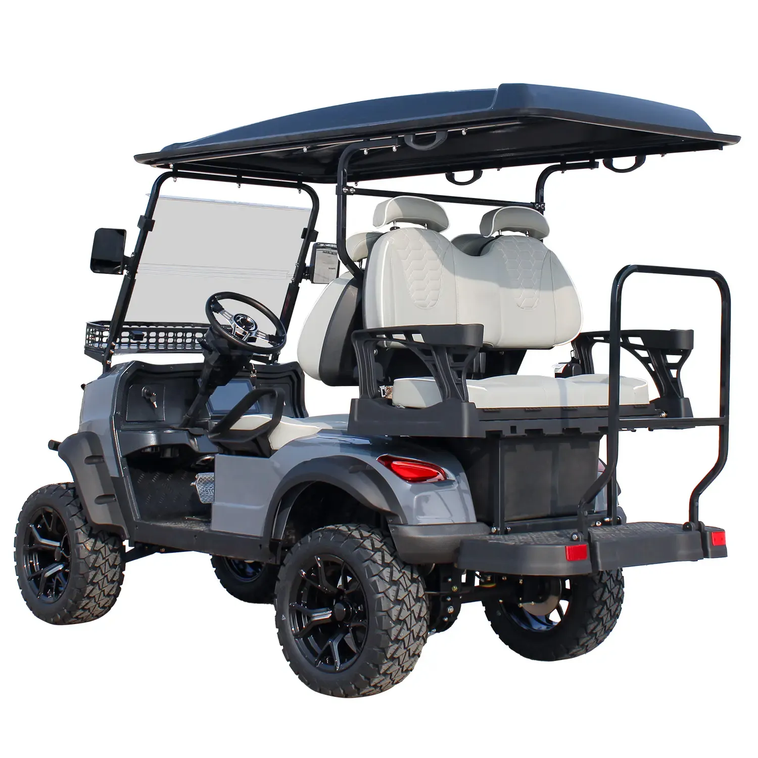 Provide Special Customization Lifted Golf Hunting Buggy Electric Car Cart 2+2 Seats Golf Cart