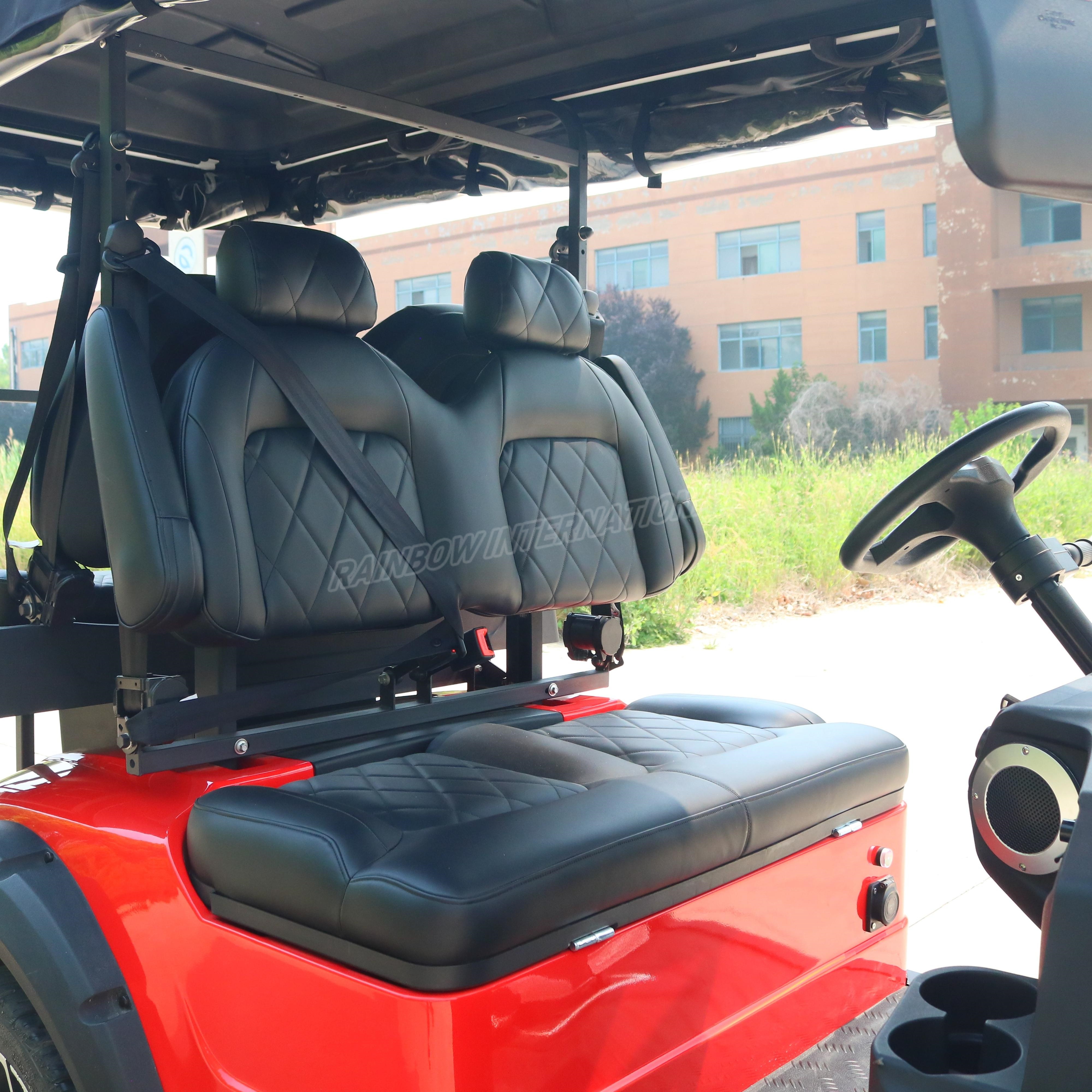 Customizable Lithium Electric 4 Seats Golf Cart 48 V Premium Quality with Free Color and Logo Design for Resort or Home Use