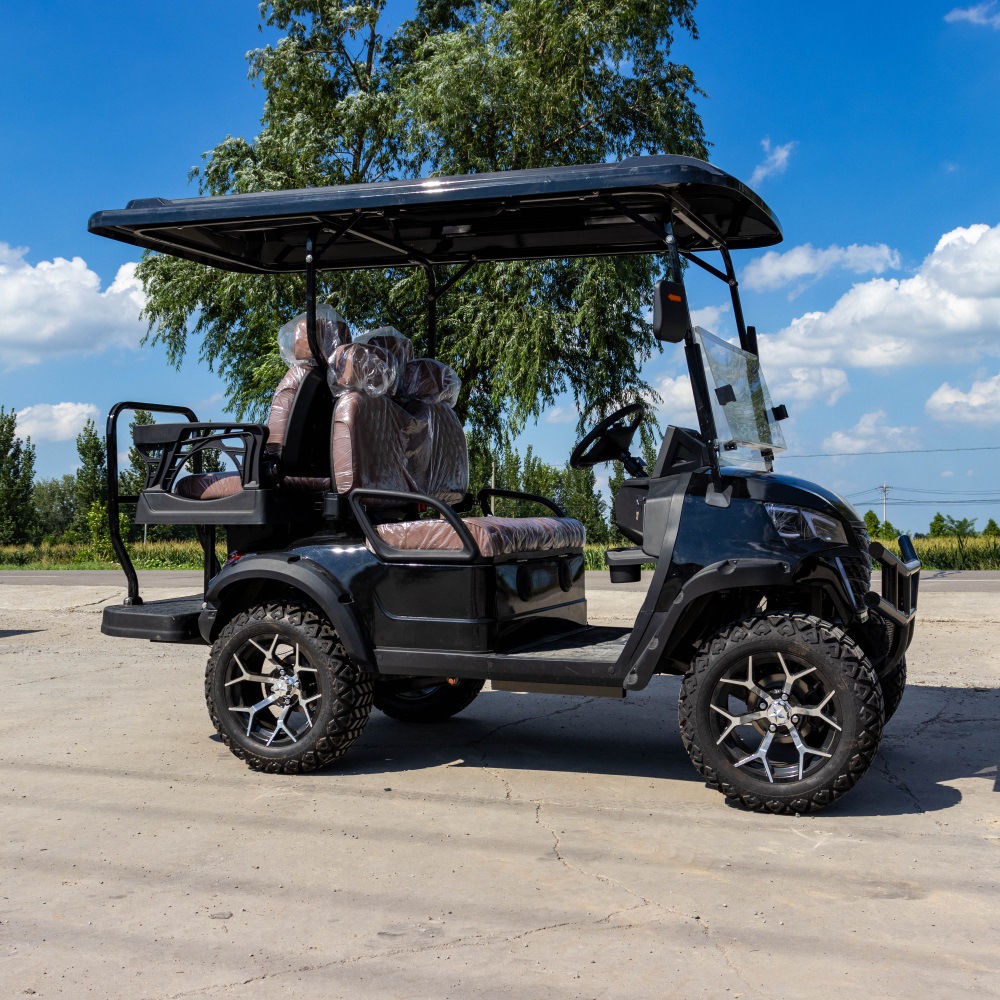 Electric 4 Stroke Sightseeing Off-Road Golf Cart for Hotel Resort Reception Villa Patrol Export to Europe