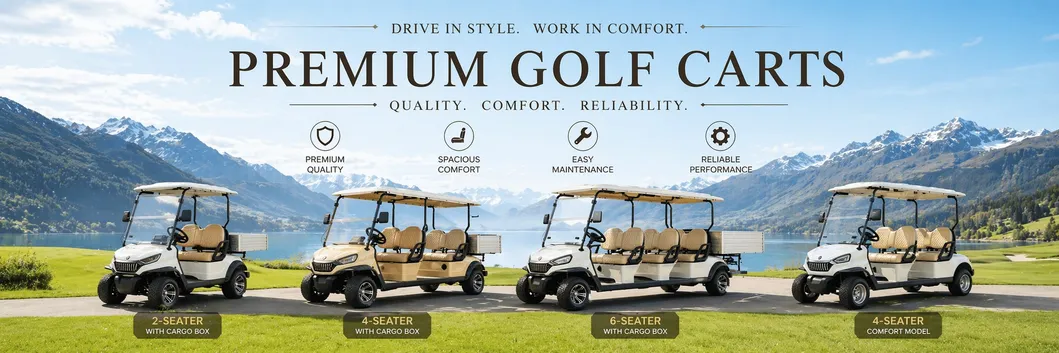4 Seats off Road Battery Powered Classic Shuttle Electric Sightseeing Golf Cart for Wholesale