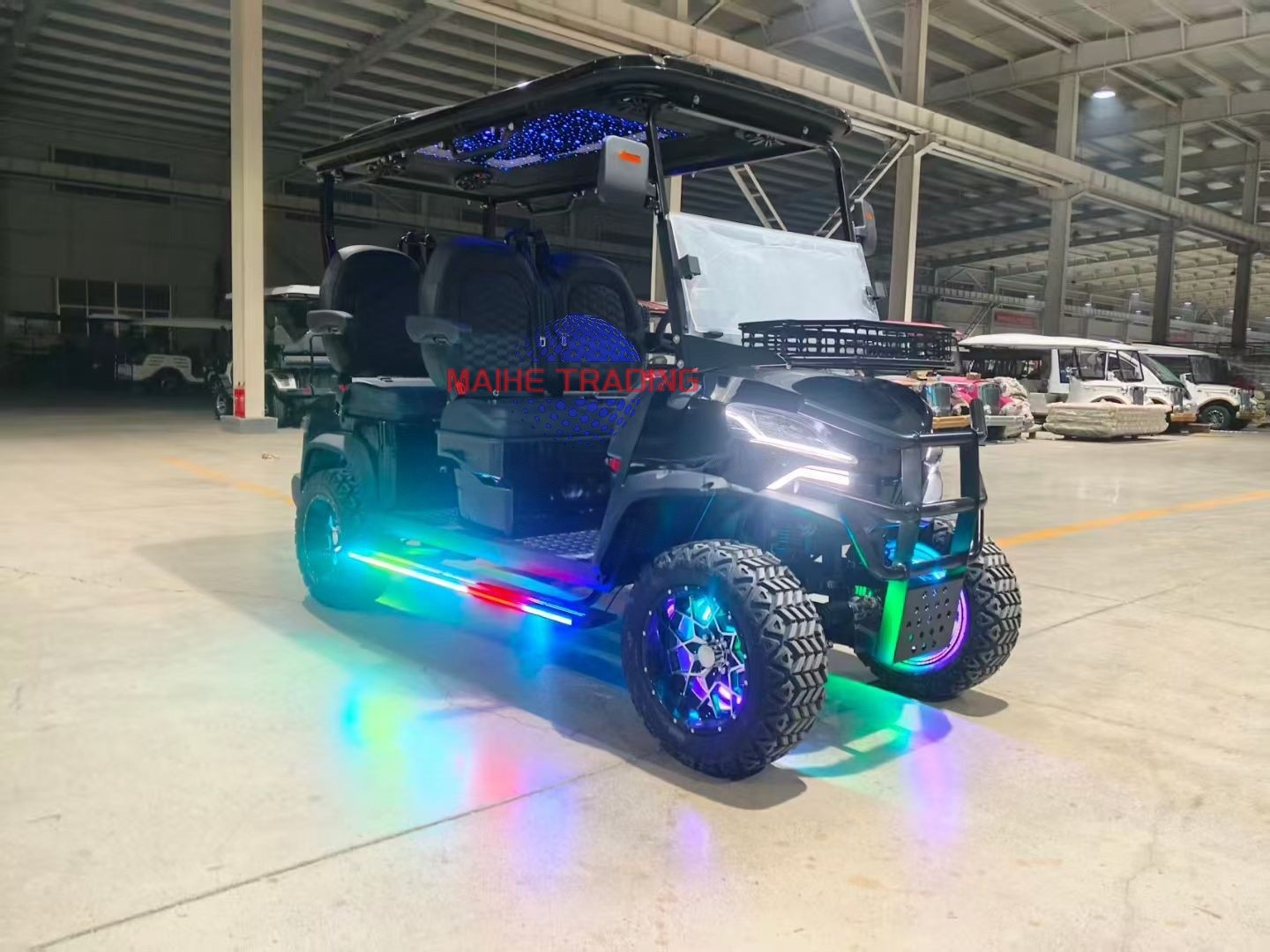 Super Discounts Street Legal 4-Wheel Electric Golf Cart with 7-8 Seats and 50-70Km/h Speed for Personal &amp; Commercial Use on Sale