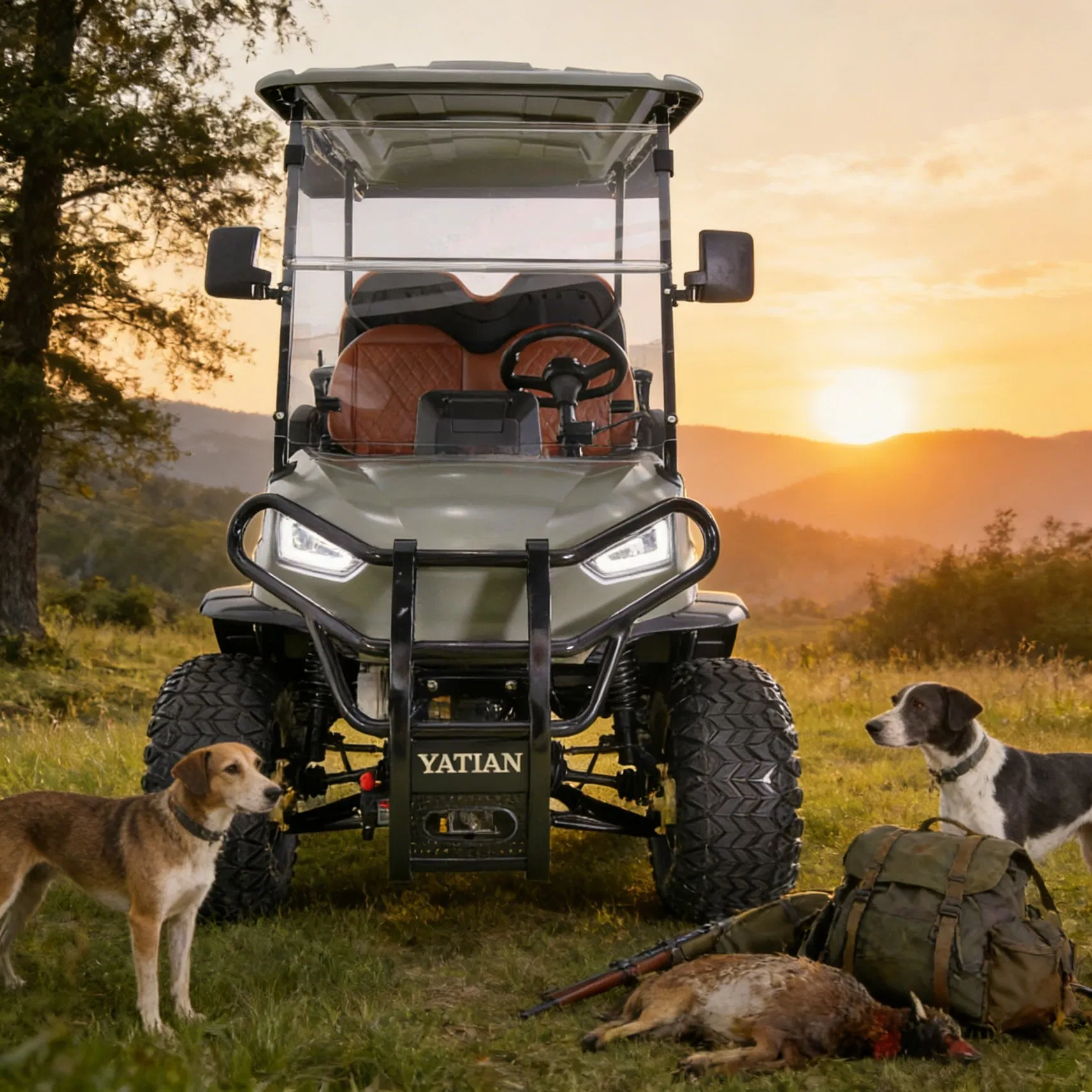 4-Seater 4WD off-Road Electric Golf Cart - Hunting, Tour &amp; Community Use