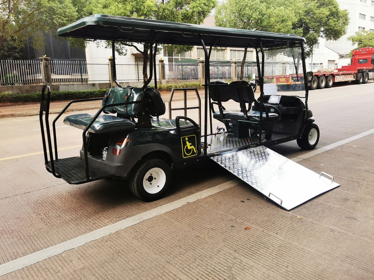 WELIFTRICH Handicapped Wheelchair Electric Golf Cart 72V 5-6 Seats 70-90km Range 10 Grade Ability