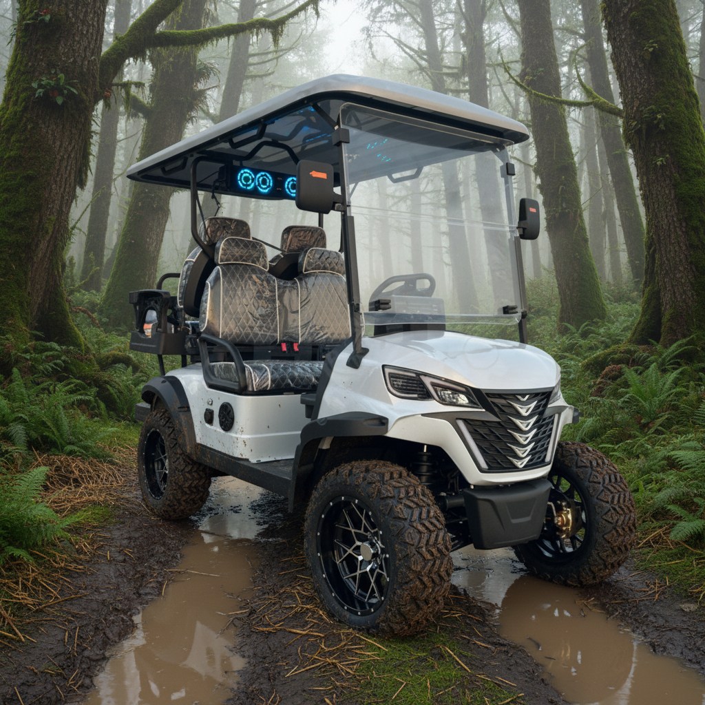 High-quality 4-seat Club Car Electric Golf Cart Suitable for Airports