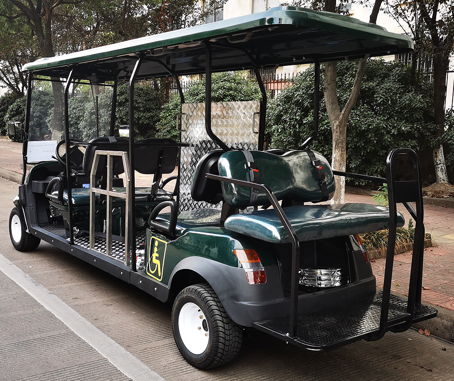 Handicapped Wheelchair Electric Golf Cart with Slope 2