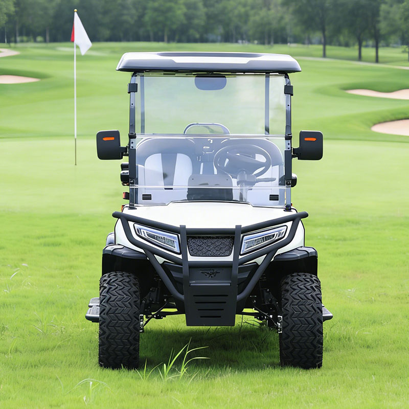 Durable 4 Seater Lifted Golf Cart with Powerful Electric Drive System Ideal for Campuses Tourism and Leisure Travel