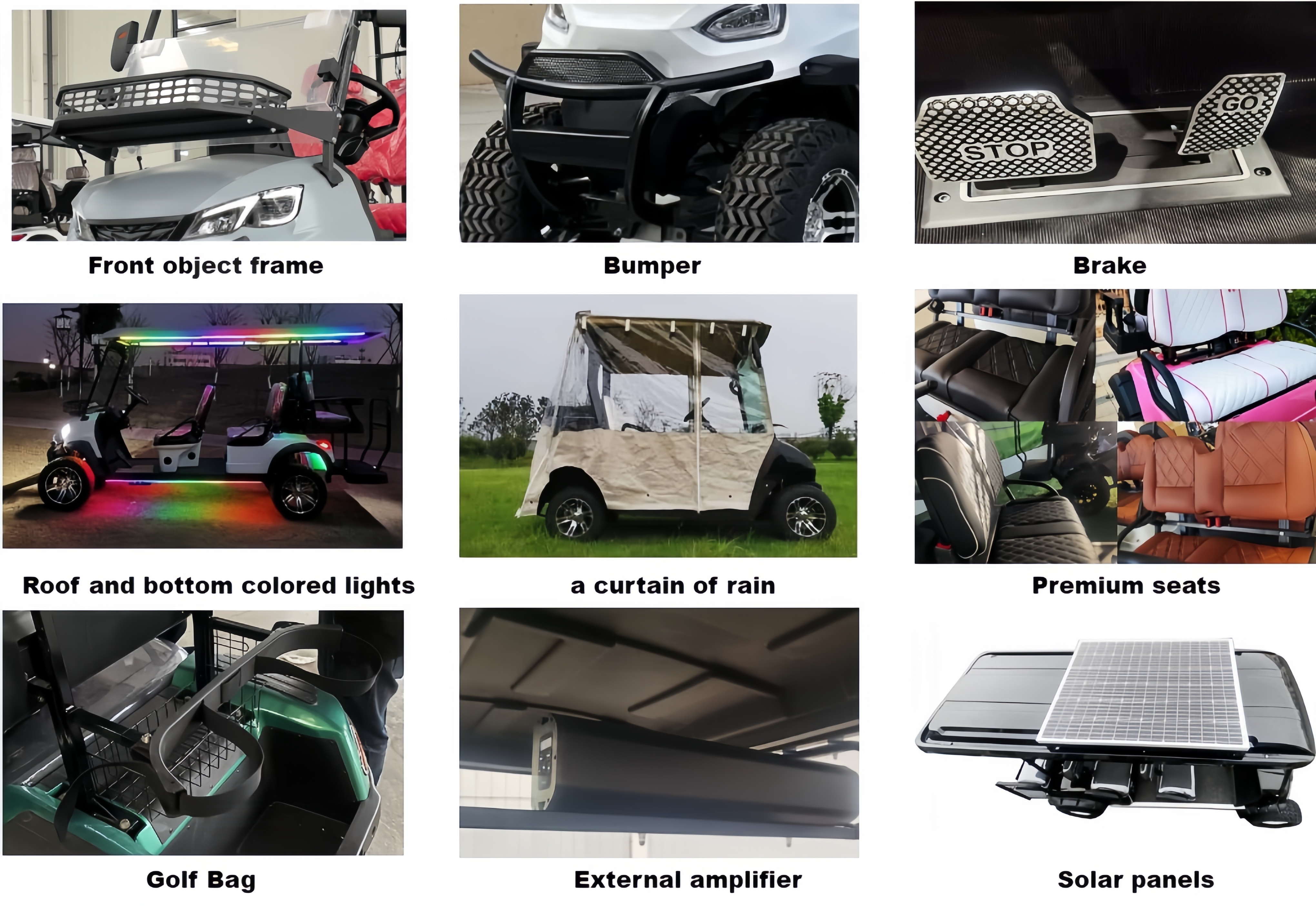 2026 6 Passenger Approved Golf Cart Cargo Low Prices 4+2 Seater Club Car Golf Cart Airport Electric Car