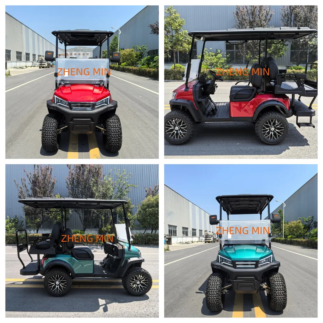 Long Driving Range Aluminium Hub 4 Seater 48V Electric Golf Cart for Industrial Parks at Cheap Price