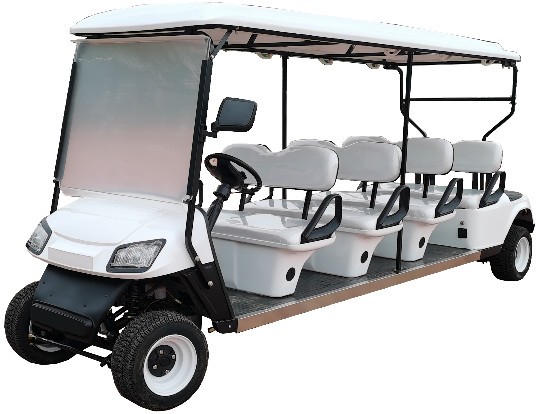 Electric White 60V 7 8 Multi-functional LED Lighting System Golf Cart 5kw Motor Used Car Dubai Price 15 Place Plane
