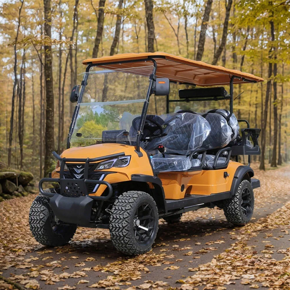 Custom High-Torque Motor 4 Seater Small Adults Electric Golf Cart for Large Industrial Parks