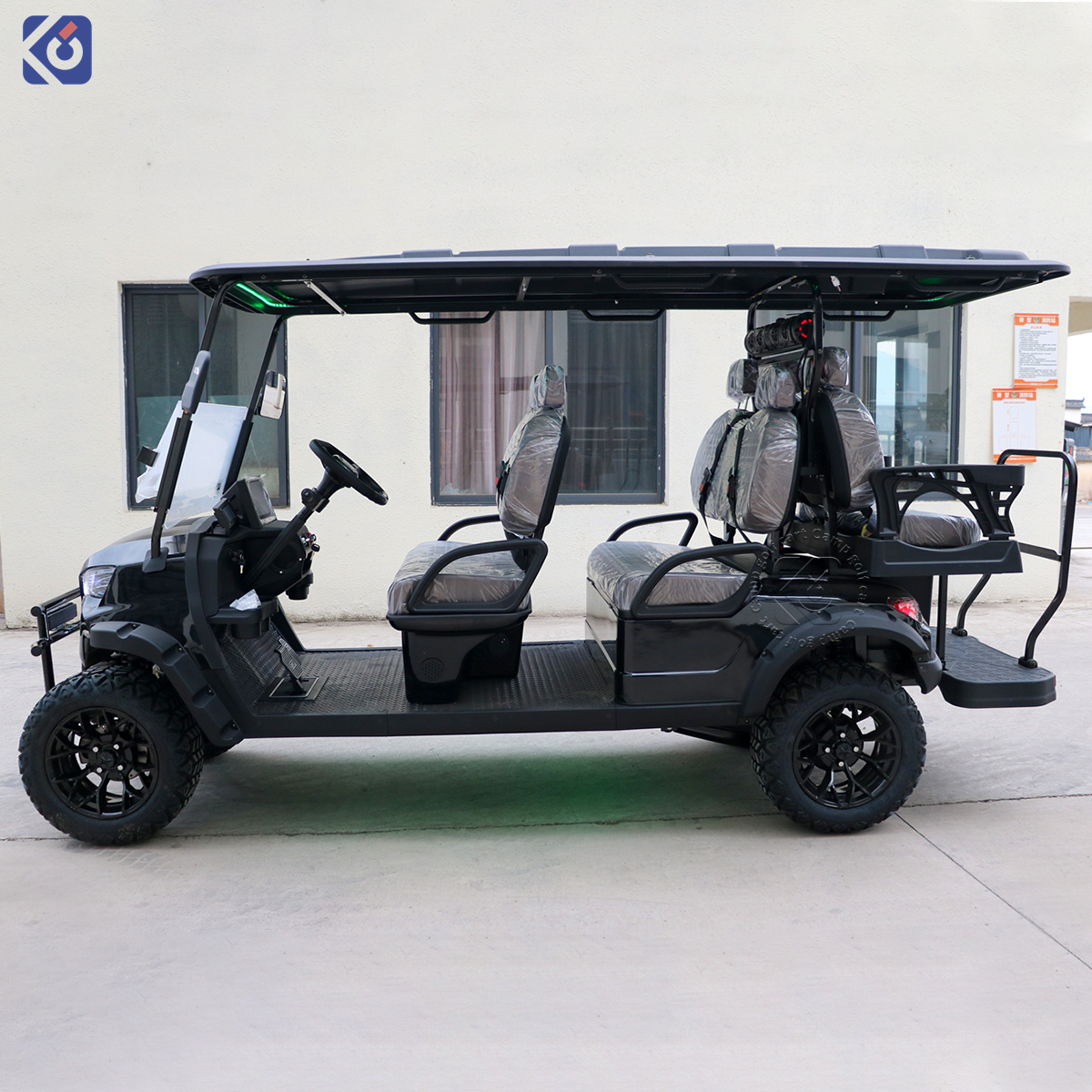 CAMP Street Legal 6 Seater Gas Powered Golf Cart Hunting Utility Club Car Gasoline Sightseeing Family Golf Car