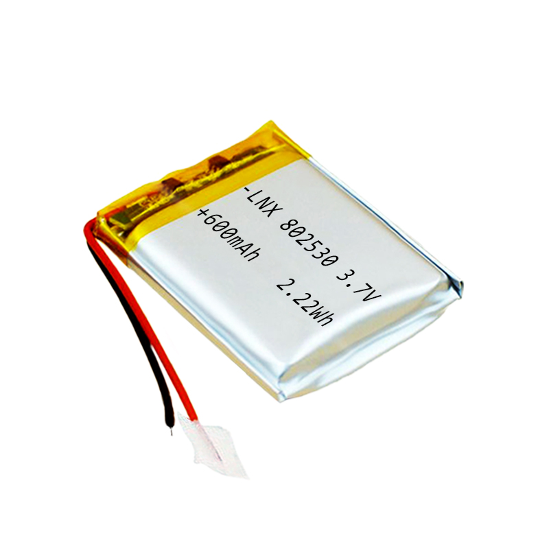 High Quality 802530 3.7V 600mAh Lithium Polymer LiPo Battery for Solar Golf Carts Power Tools Pouch Lithium Ion Batteries