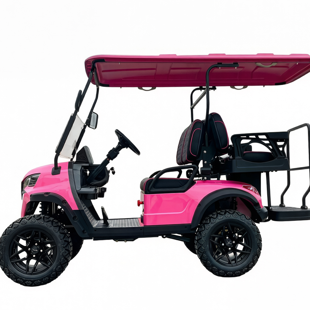 Solar Powered New Electric Golf Cart 48V/72V/48V Lithium Battery 4-seat Sightseeing Global Market Club Car