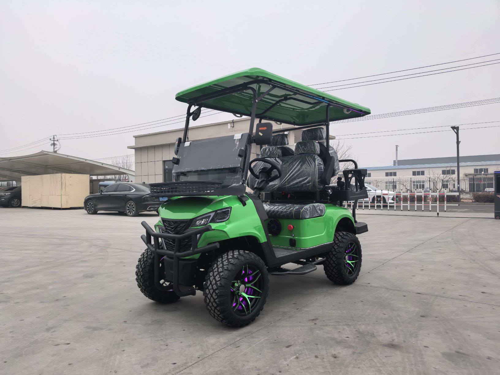 High Quality Customizable Colors Luxury 4 Passenger Club Car Green Golf Car for Hotel Reception Supports OEM/ODM