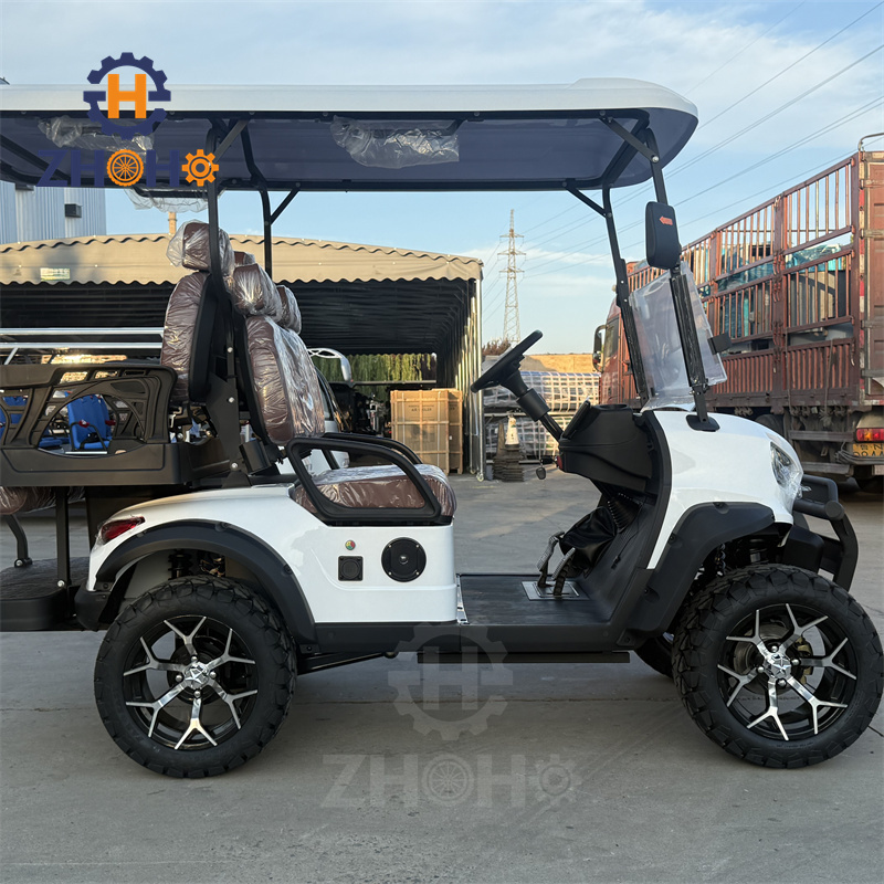 China-made Independent Suspension 4-passenger Electric Sightseeing Golf Cart Multi-purpose Vehicle Road Legal Baby Stroller
