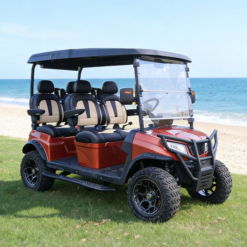 Durable 4 Seater Lifted Golf Cart with Powerful Electric Drive System Ideal for Campuses Tourism and Leisure Travel