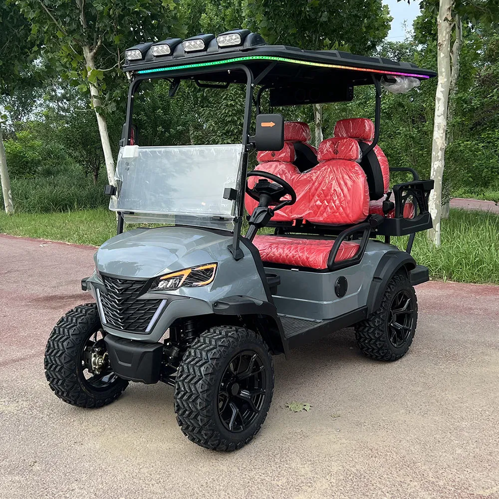 Customize Luxury Community Vehicles Resort Shuttle Bus 2+2 Seats Golf Club Carts