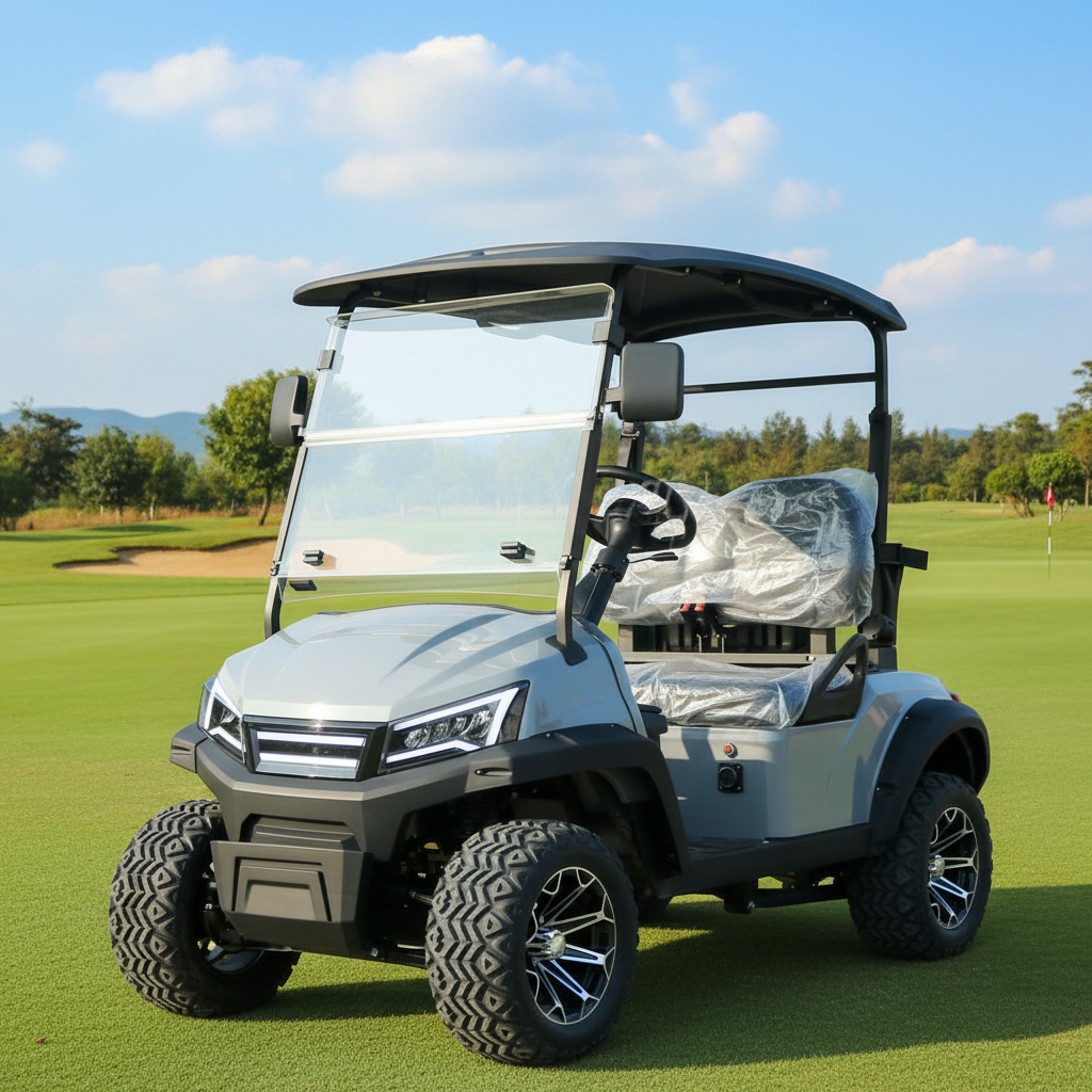 Electric Golf Cart 4 Seater Lithium Battery Powered Street Legal All-Aluminum Rust-Proof Body EEC L7e Golf Buggy