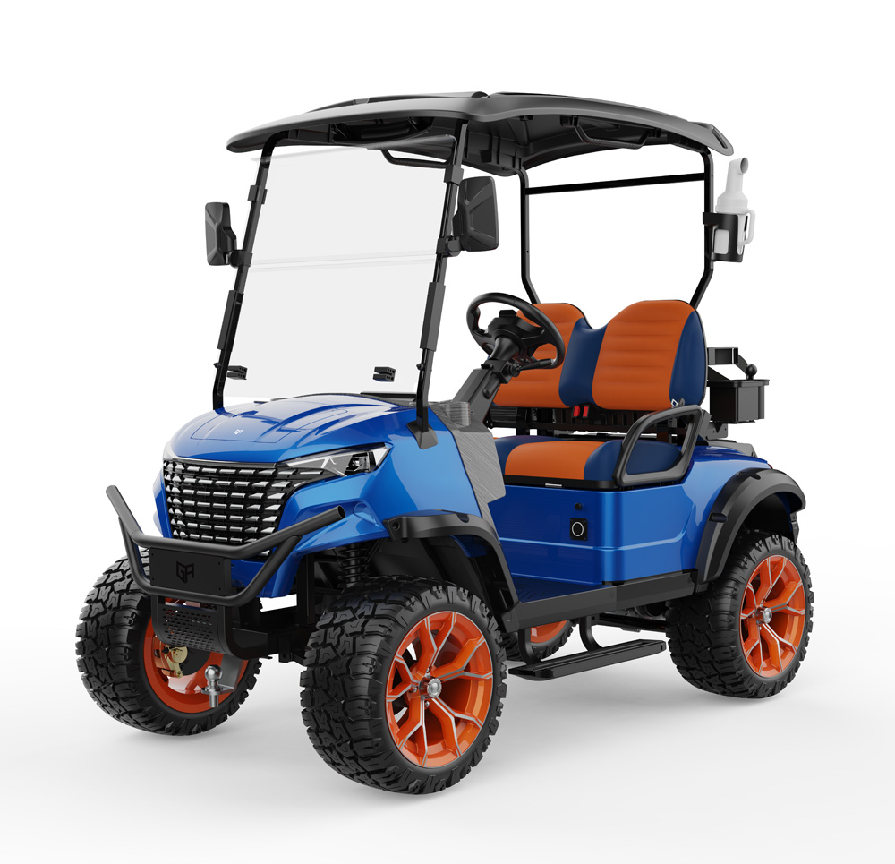 Manufacturer Lithium Battery Golf Buggy With Low Noise &amp; Fast Charging 2 Seater Golf Cart For Golf Resort/Residential Service