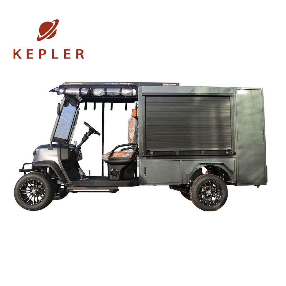 Lockable Rolling Door Cargo Box Electric Golf Cart for Security Patrol Goods Storage