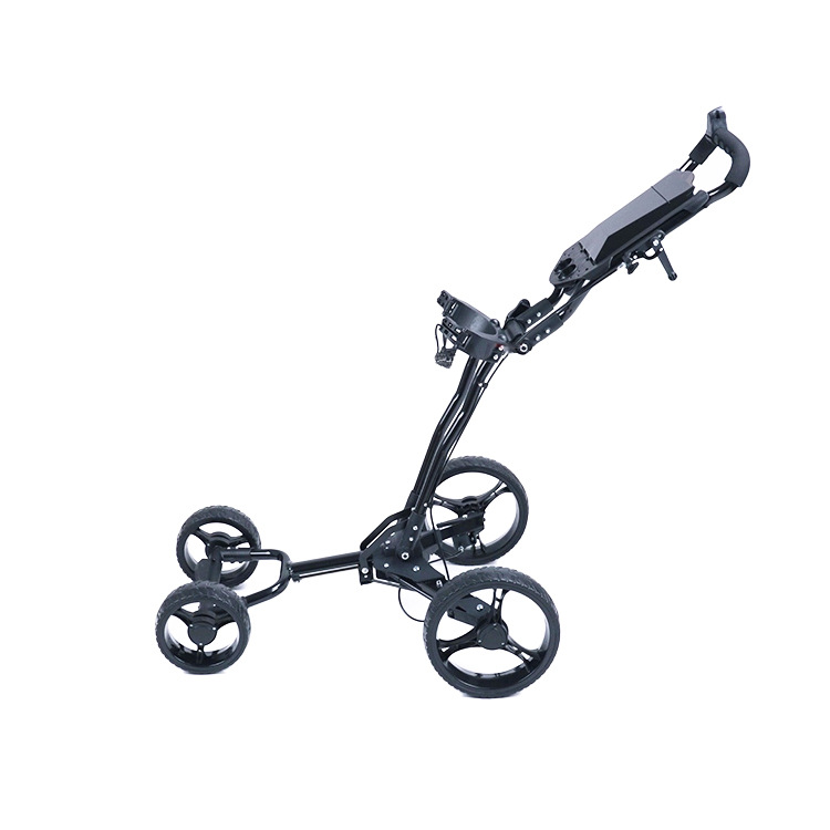 Golf Trolley Four Wheel Custom Easy Folding Golf Cart With Aluminum Frame
