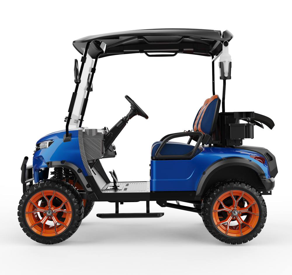 Manufacturer Lithium Battery Golf Buggy With Low Noise &amp; Fast Charging 2 Seater Golf Cart For Golf Resort/Residential Service