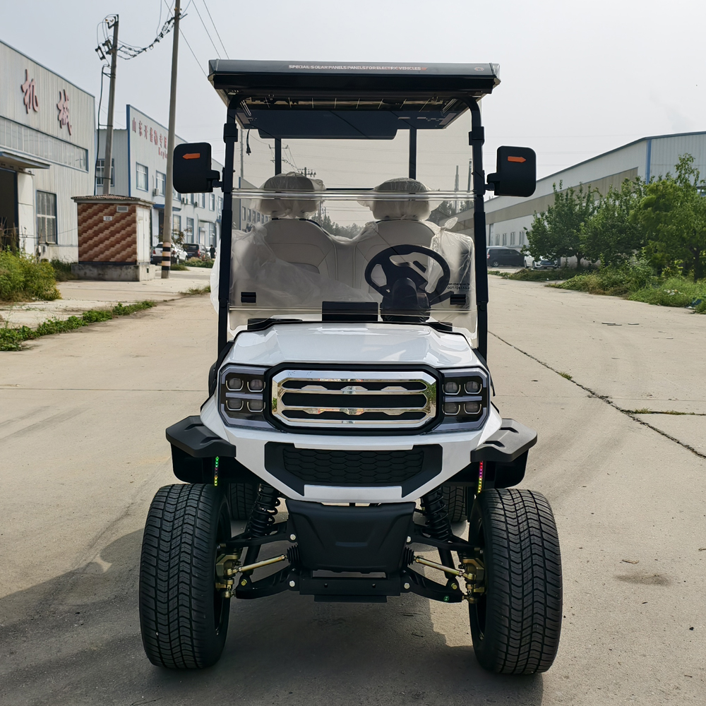 New Energy Solar-Powered 2 Seater Electric Off-road Golf Cart 5KW AC Motor 48V Lithium Battery 30-50km/h Speed 70-90km Range