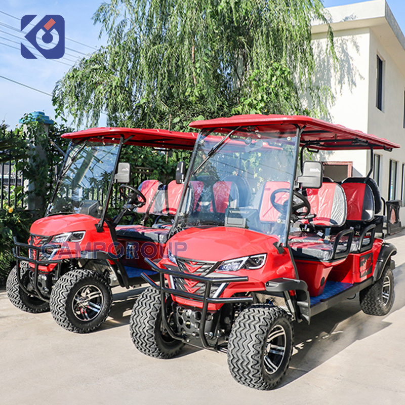 Camp Gas Golf Cart Gas Powered Buggy 6 Seater Club Car Gasoline Golf Car for Resorts Hotel