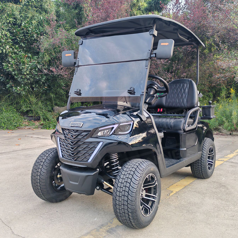 2 Seater 48 Volt Lithium Battery Electric Golf Cart Street Legal Custom Side Boxes CE Certified 50-70Km/h