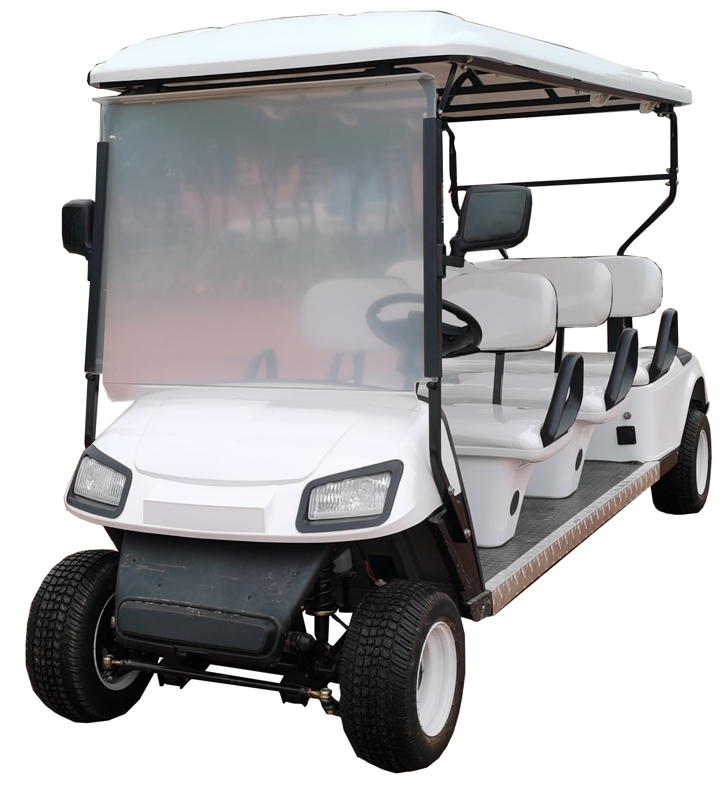 Electric White 60V 7 8 Multi-functional LED Lighting System Golf Cart 5kw Motor Used Car Dubai Price 15 Place Plane