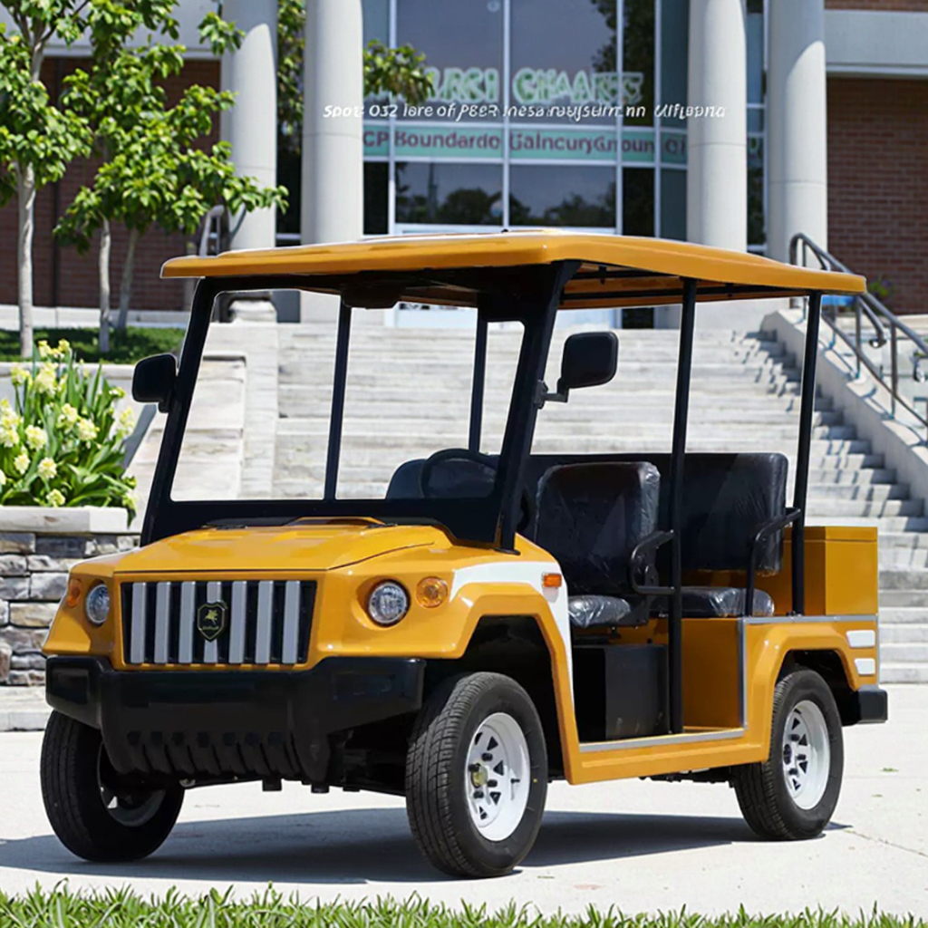 2025 New 4-Seater Retro Style Electric Patrol Car with 5KW Motor Lithium Battery-for Campus Golf Course &amp; Residential Security