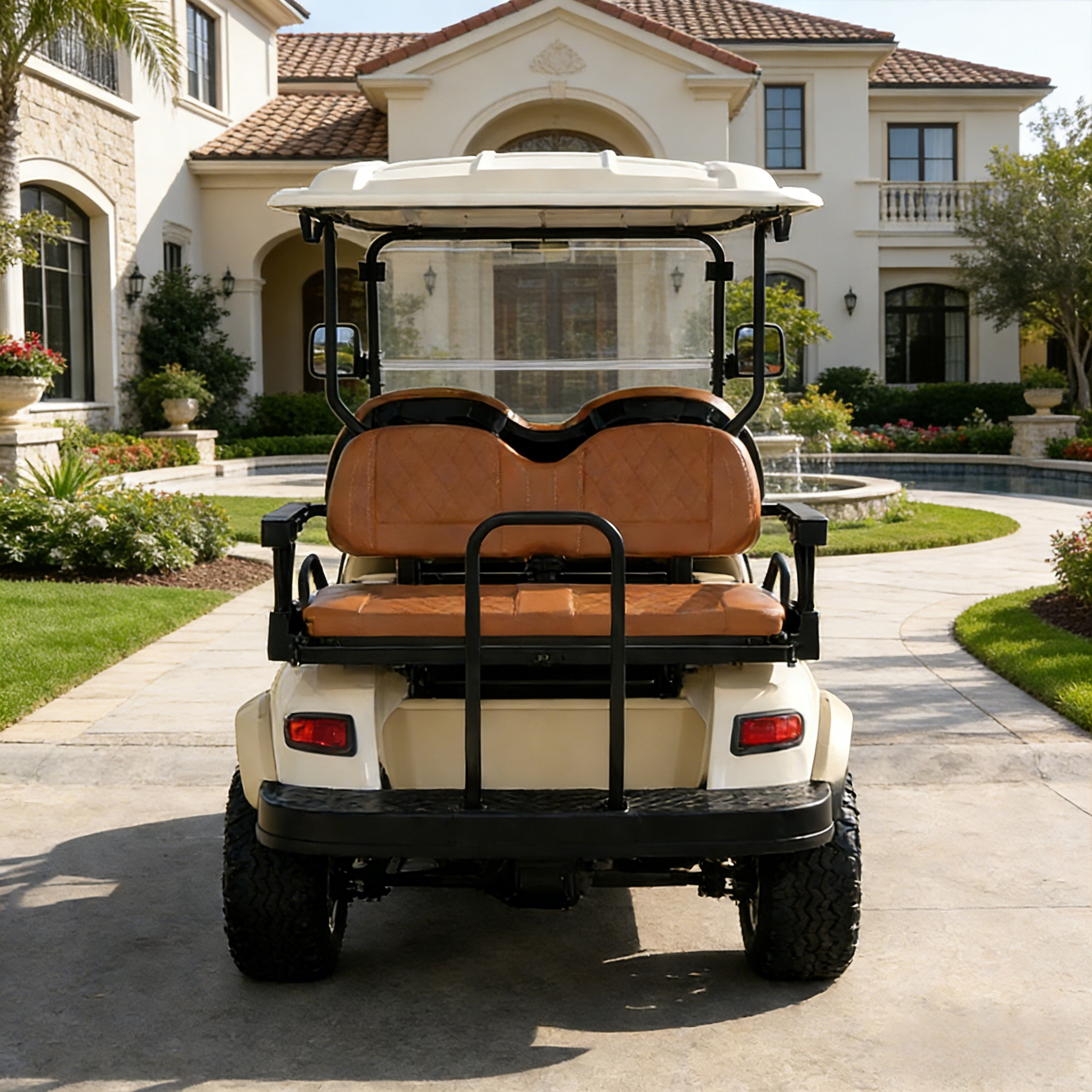 Durable Heavy Duty Steel Chassis Electric Golf Cart for Resort Campus and Factory Use with 70 90km Long Range