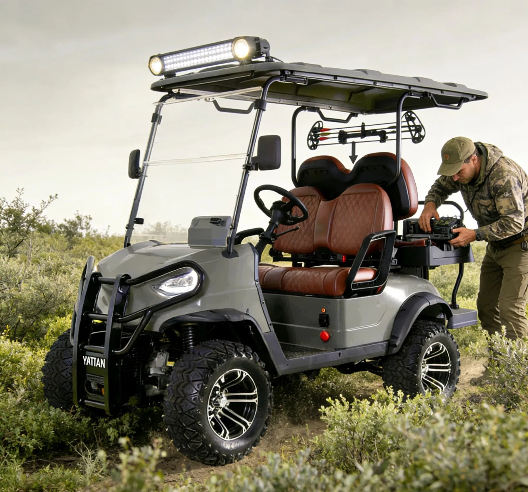 4-Seater 4WD off-Road Electric Golf Cart - Hunting, Tour &amp; Community Use