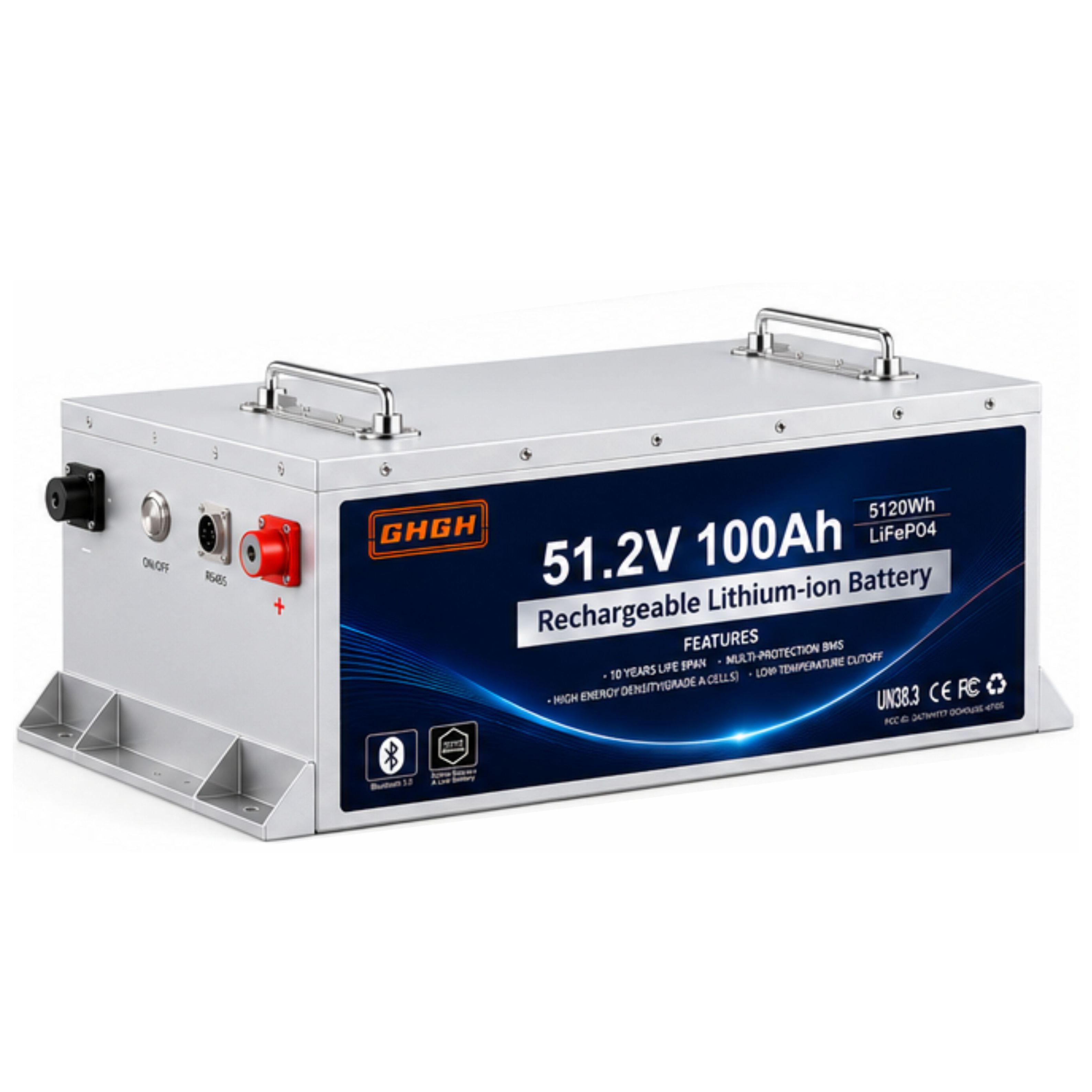 48V 100Ah 5120Wh Golf Cart Deep Cycle LiFePO4 51.2V 48V 36VLow-Speed Sightseeing Vehicle Lithium-Ion Golf Cart Battery Pack