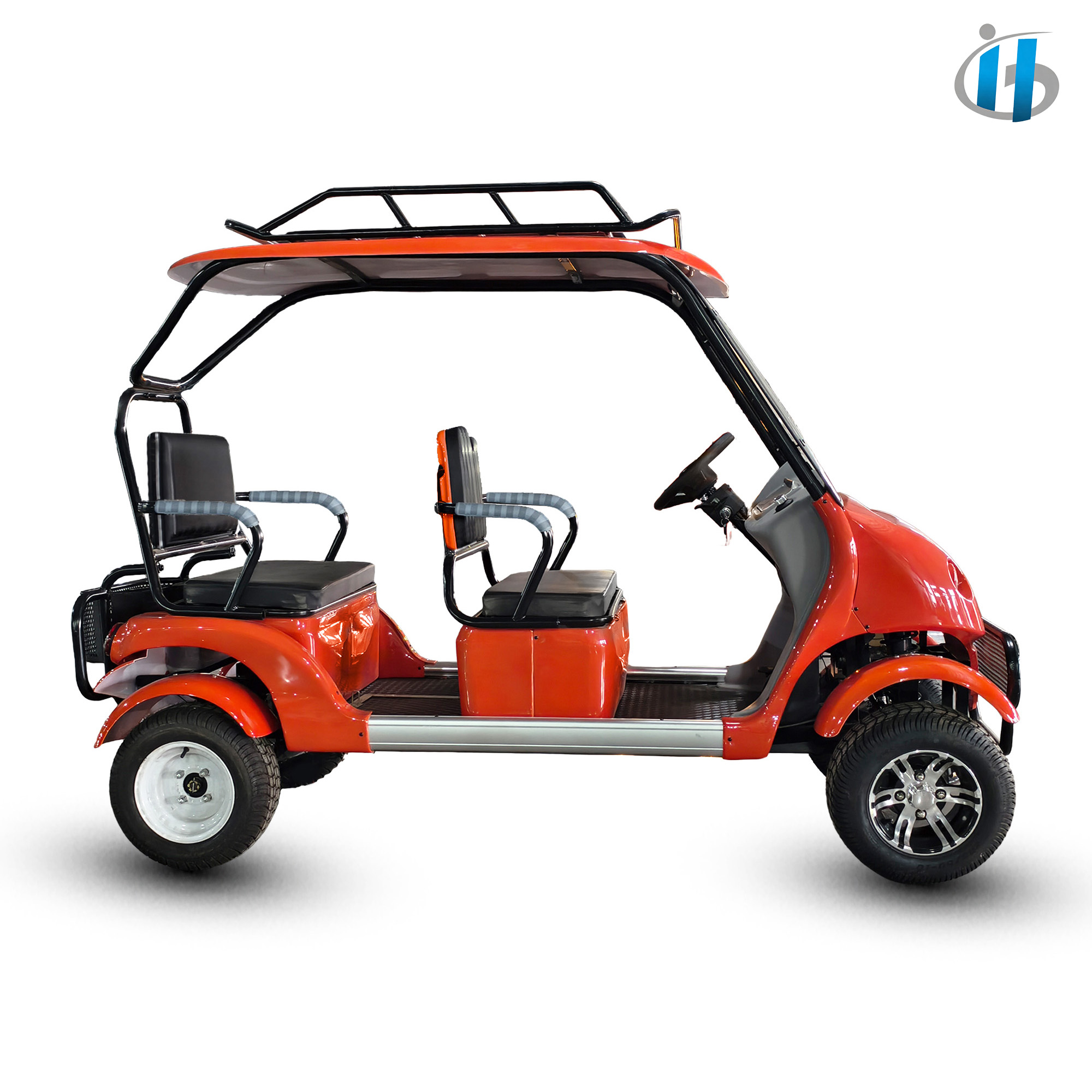 Halladay 1500W 60V Electric Golf Cart for Adult Airport and Scenic Spot Shuttle Electric Sightseeing 4 Wheeler