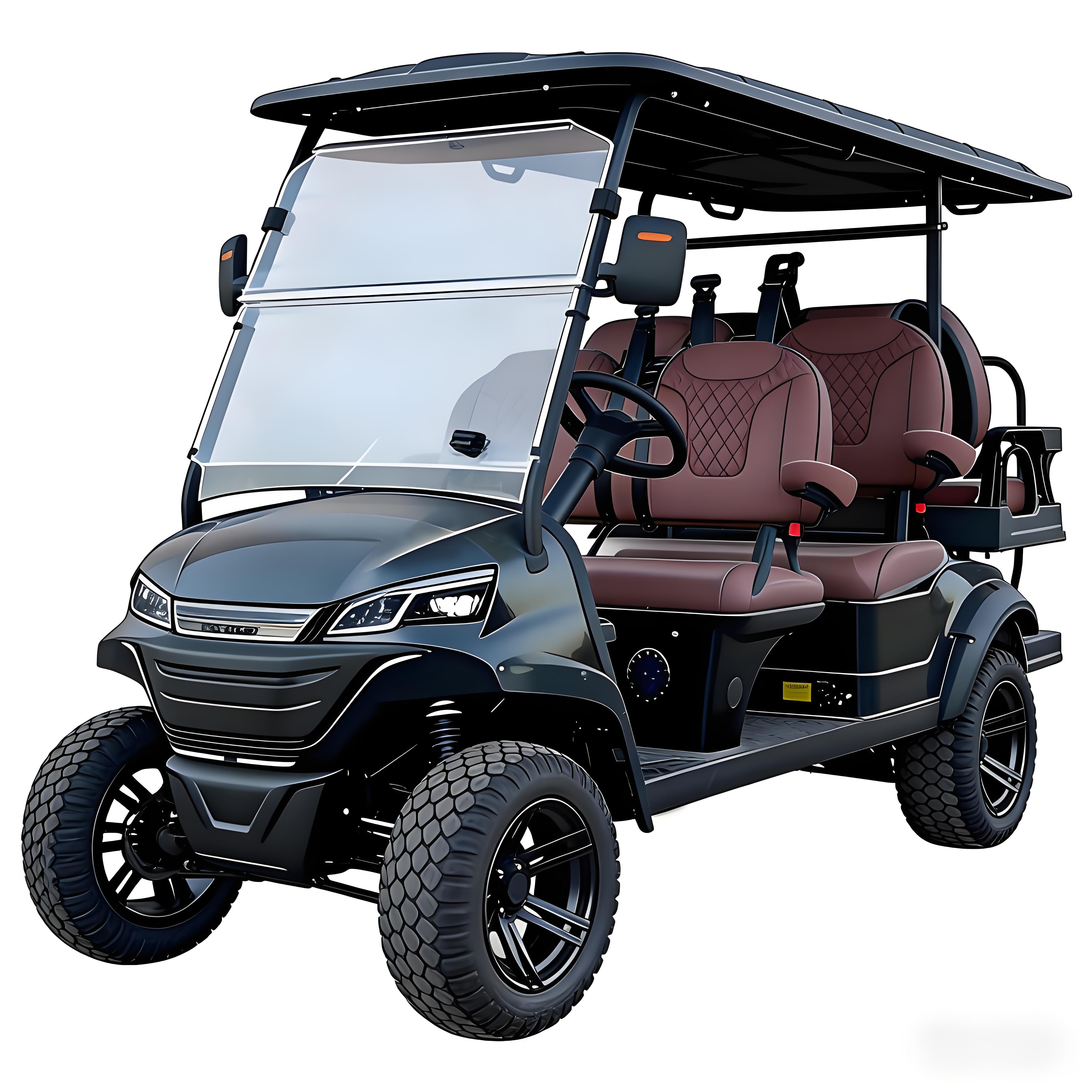Eco-Friendly Customized Electric Golf Cart | 6-Seater Golf Buggy for Resort &amp; Golf Course