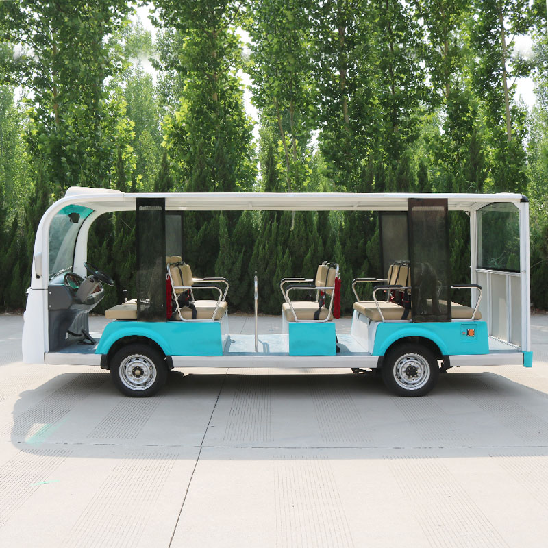 Custom 14 Passenger Classic Sightseeing Car Luxury for Resort Hotel Tourism Wedding Golf Cart Vintage Shuttle Bus