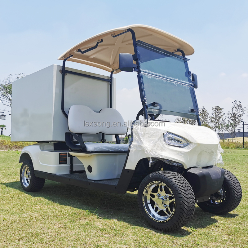CE Certified Quiet Low Noise Electric Golf Cart 72V Lithium Battery for Resort Food and Beverage Transport Use