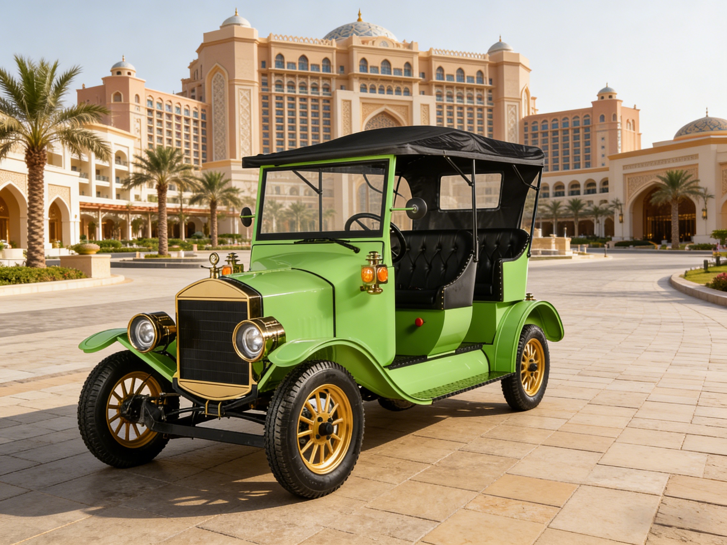 E-mark CE COC EEC Certified Classic Electric Golf Cart | Custom Vintage Sightseeing Car for Airport Hotel Resort