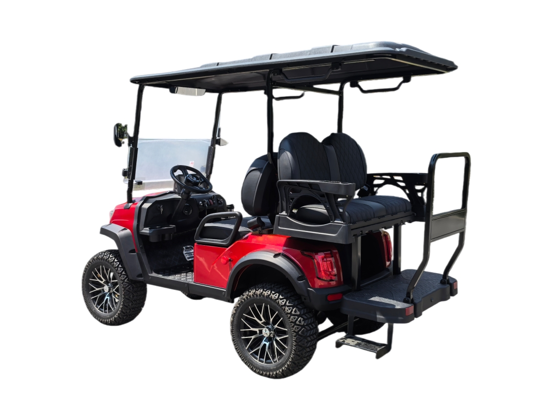 Long Driving Range Aluminium Hub 4 Seater 48V Electric Golf Cart for Industrial Parks at Cheap Price