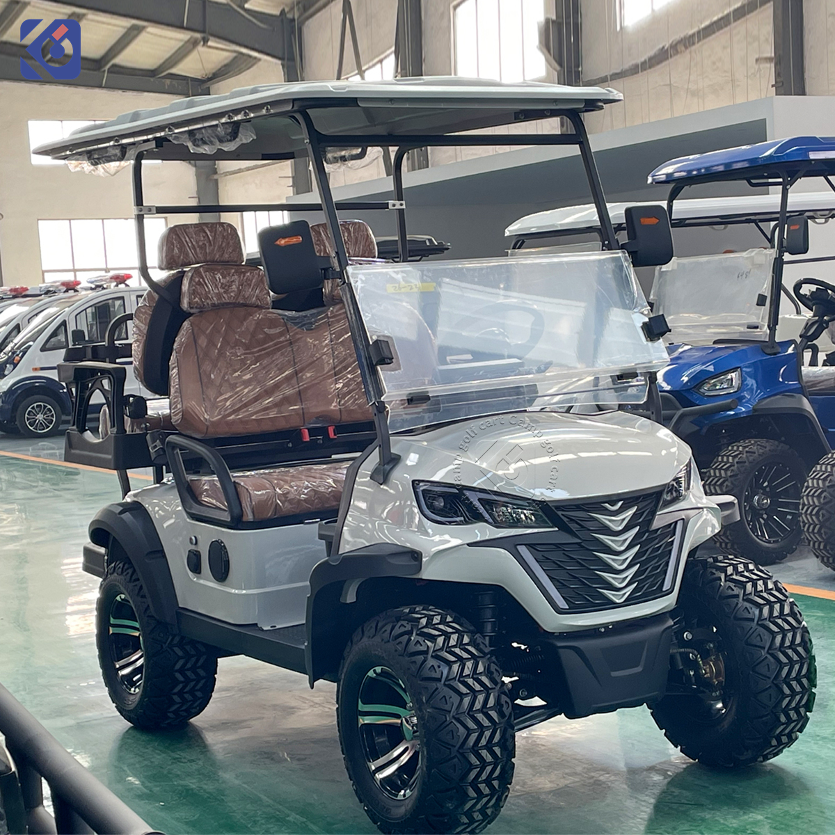 Solar Electric Golf Cart 4 Seater Lithium Golf Buggy Off Road Street Legal Golf Car for Sale