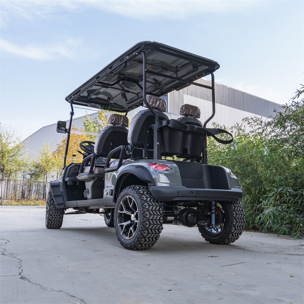 Electric 4 Stroke Golf Cart Gated Community Transport Street Legal 60V Battery 70-90km Range 3-4 Seats One-year