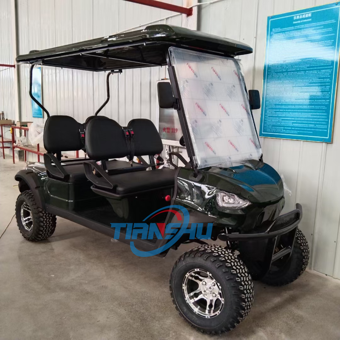 Popular Golf Cart 4 Seat Airport Restaurant Are Passenger Shuttle Bus Tourist Sightseeing Car
