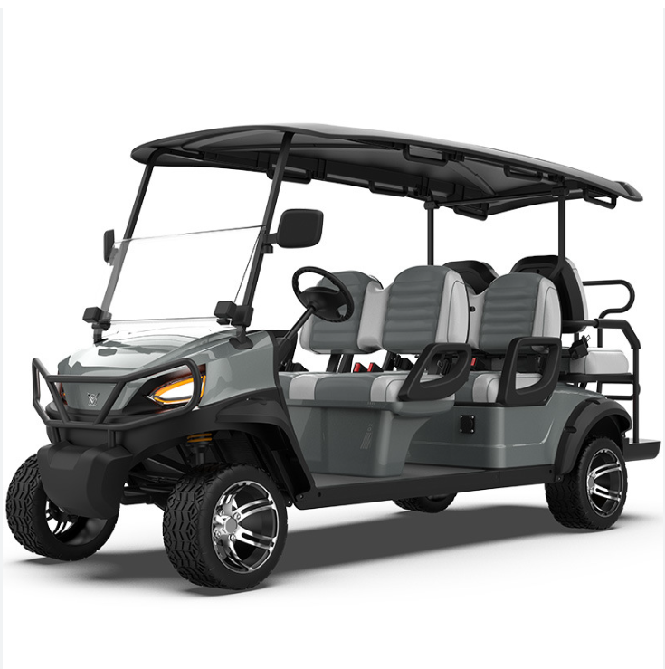 Factory Price Wholesale Electric Golf Cart 6 Seater 4+2 Utility Buggy Selling Resort Club Hotel Vehicle for Best Quality Supply