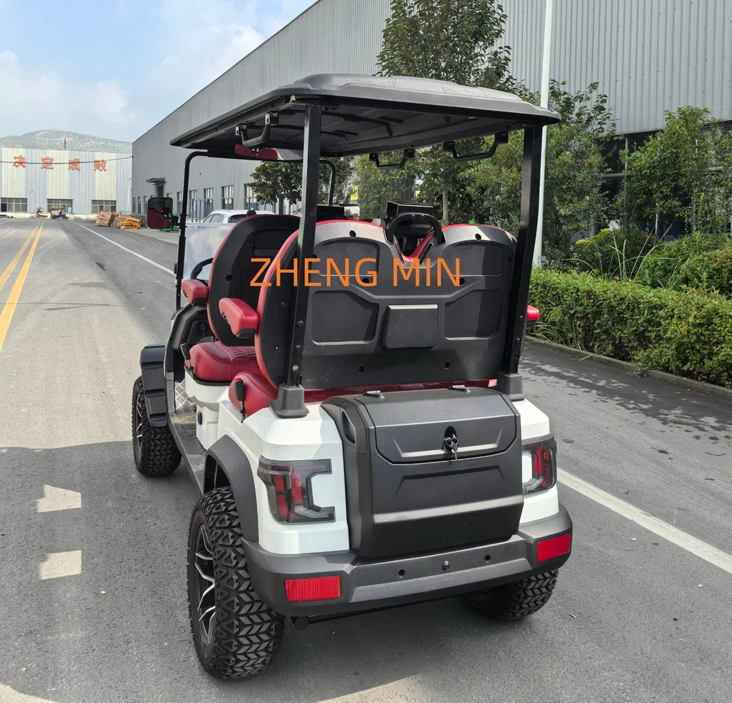 Long Driving Range Aluminium Hub 4 Seater 48V Electric Golf Cart for Industrial Parks at Cheap Price