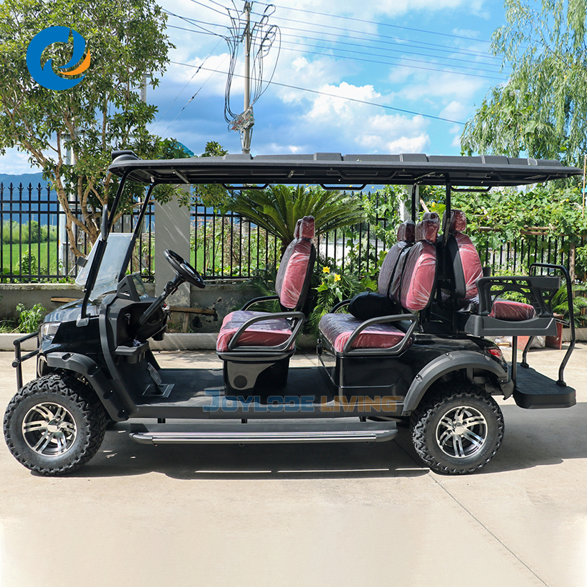 Autonomous Self Driving Metal Golf Cart Prototype Sensor Avoidance Technology 5KW AC Motor 3-4 Seats Lead Acid Battery CE