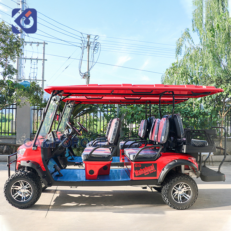 Camp Gas Golf Cart Gas Powered Buggy 6 Seater Club Car Gasoline Golf Car for Resorts Hotel