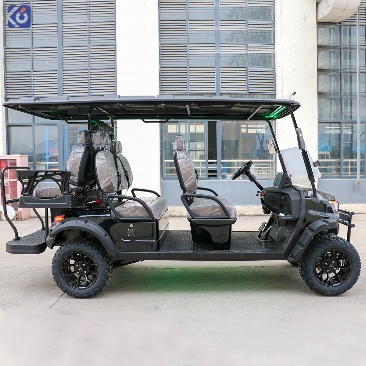 CAMP Street Legal 6 Seater Gas Powered Golf Cart Hunting Utility Club Car Gasoline Sightseeing Family Golf Car