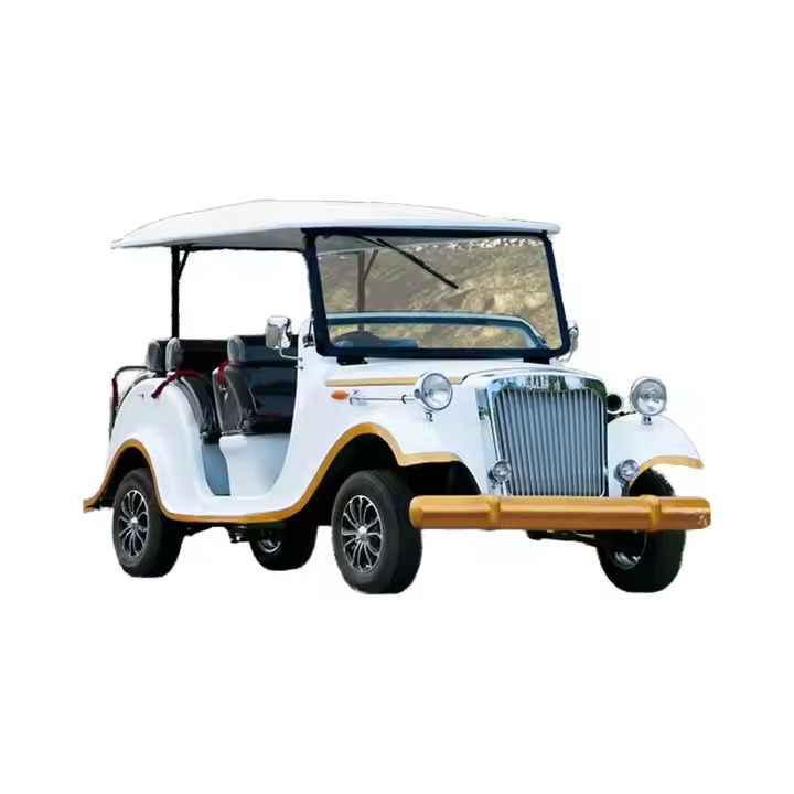 Old Retro Electric Vintage Classic Car Antique Golf Cart Buggy for Sightseeing Classic Car Sightseeing
